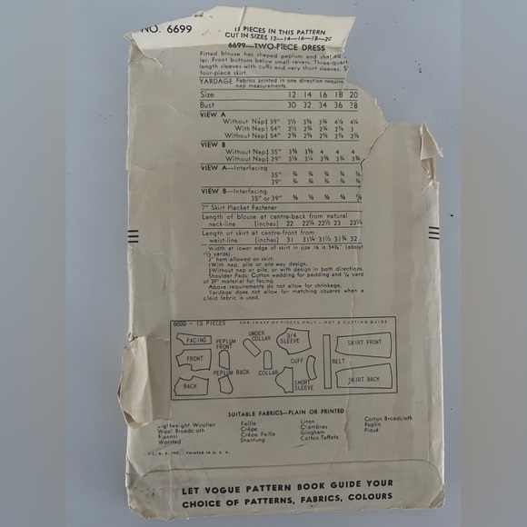 Extremely Rare Vintage 1940’s pattern making - Picture 4 of 6